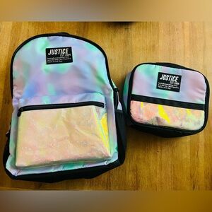 Justice Pastel Iridescent Bag Set